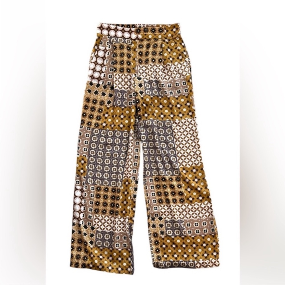 NWT Drew Patchwork Patterned Women's Pants, M